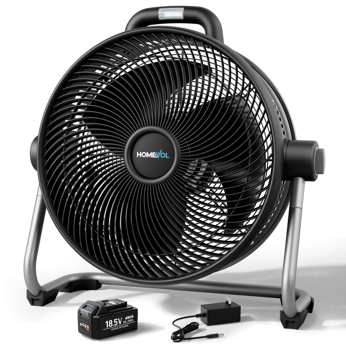 20 Inch Cordless Rechargeable Battery Powered Floor Fan B66257
