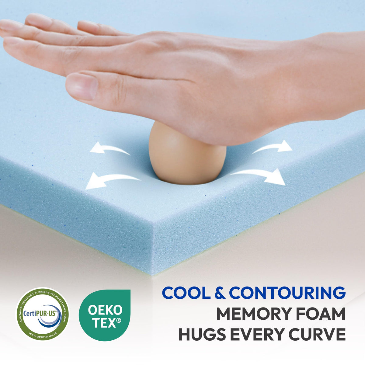 6 Inch Firm Gel Memory Foam Twin Mattress F750