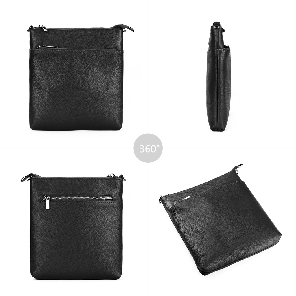 Genuine Leather Crossbody Purses with Adjustable Shoulder Strap O742