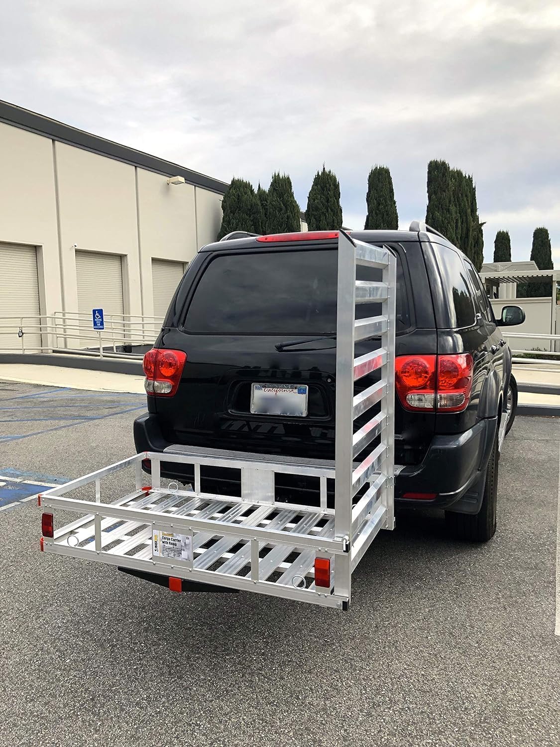 Aluminum Hitch Mount Wheelchair Carrier with 47" Ramp X1738