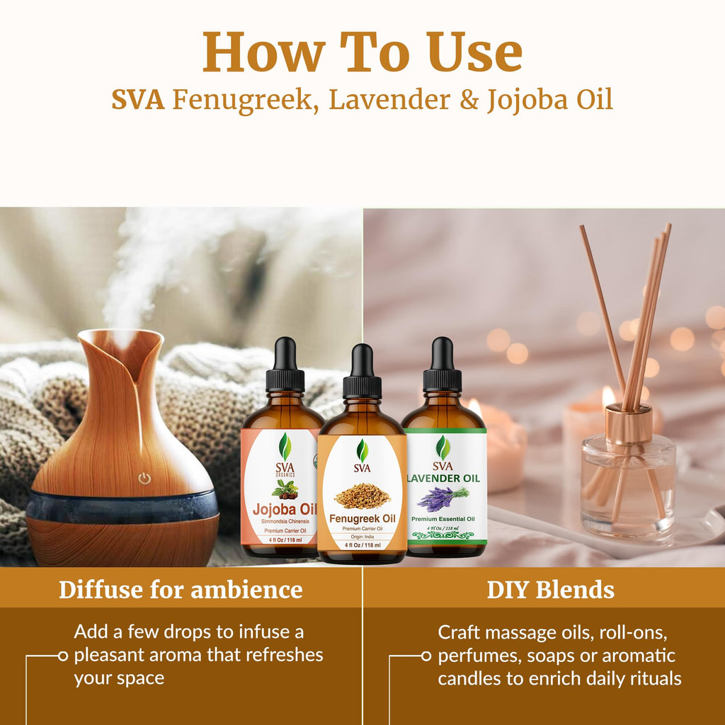 Fenugreek Lavender 4 Fl oz Glass Bottles with Droppers Q858