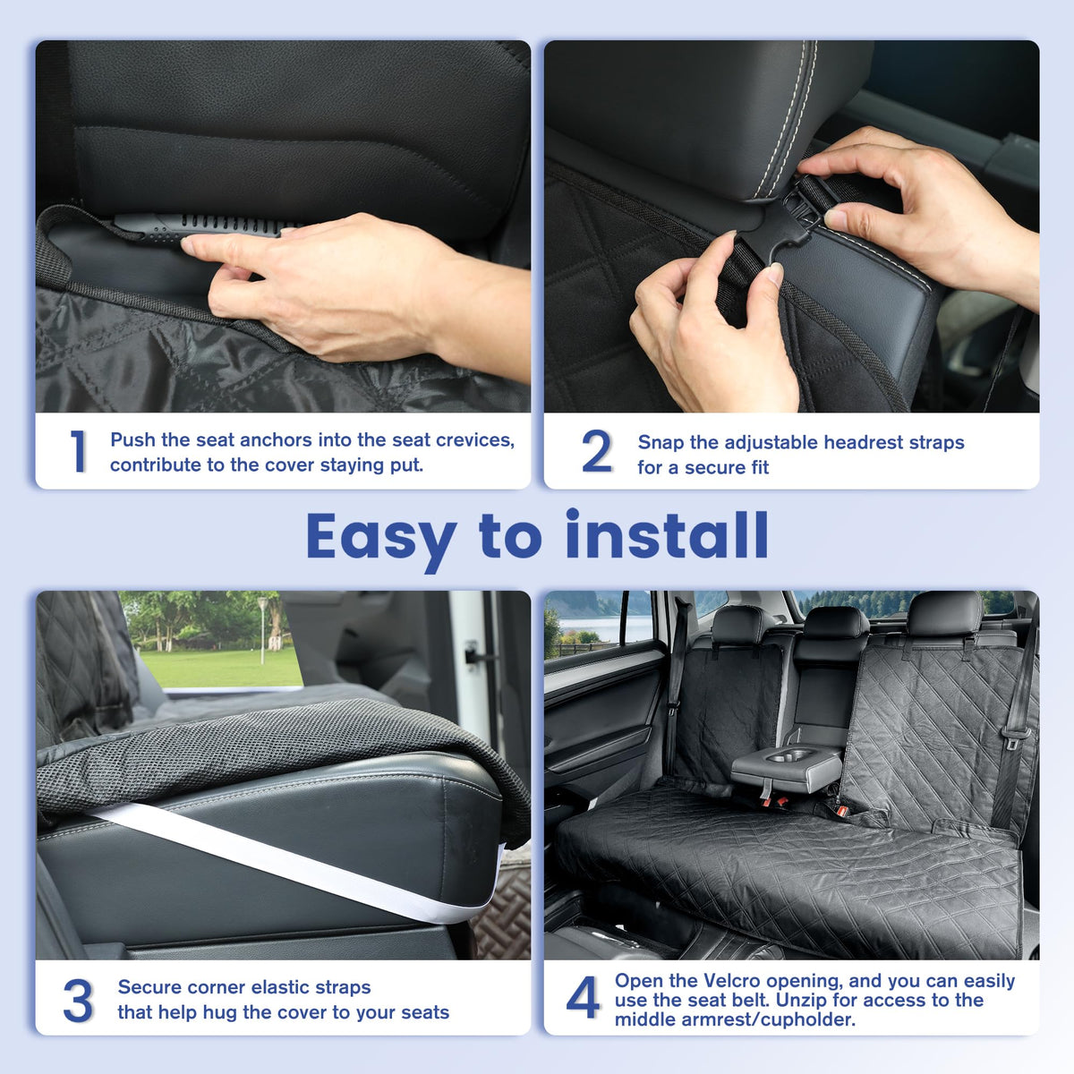 900D Oxford Waterproof Car Seat Cover I430411