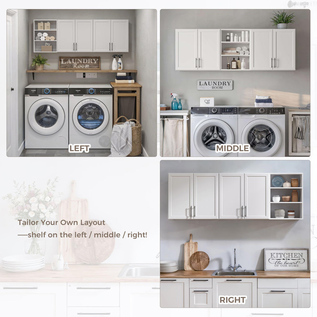 White Wooden Wall Cabinet F423