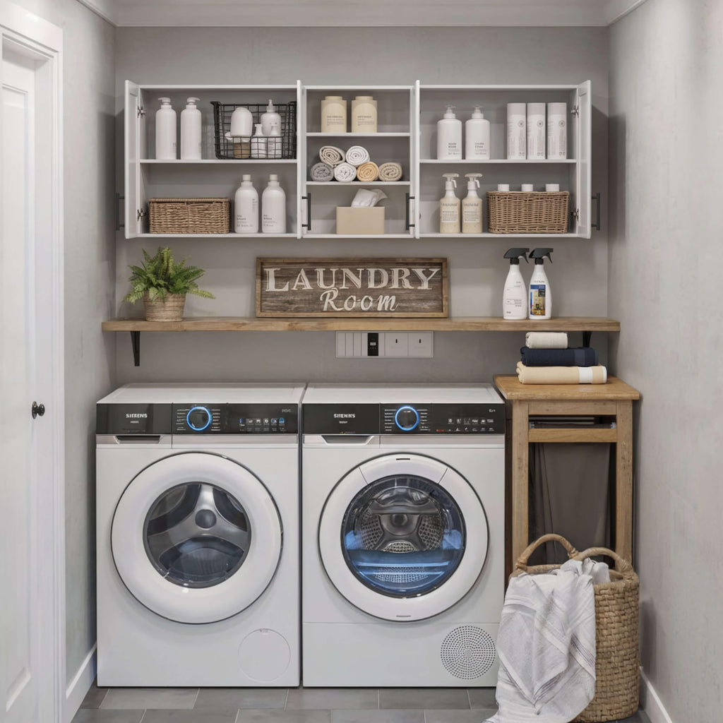 White Wooden Wall Cabinet F423