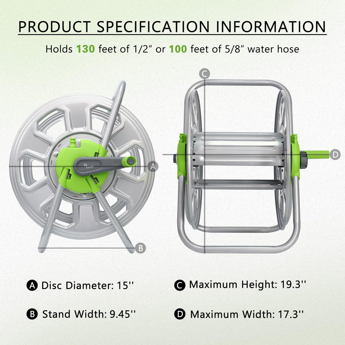 Metal Water Hose Reel Y375835