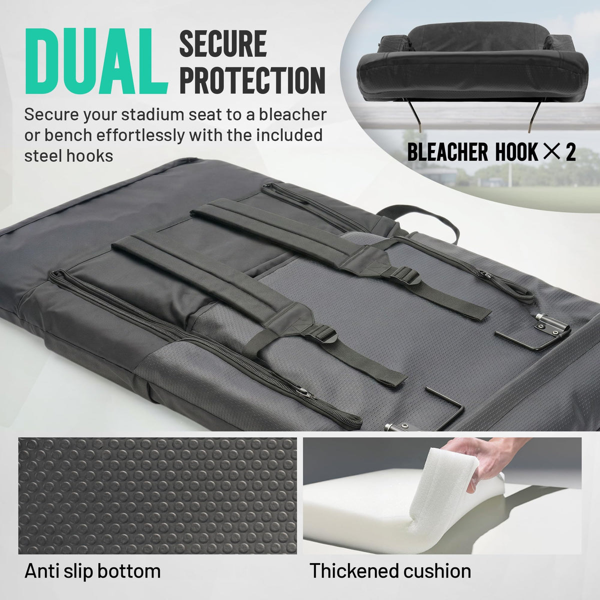 Padded Bleacher Seat Cushion Y3447
