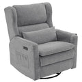Oversized Swivel Rocker Recliner with Adjustable Headrest T821