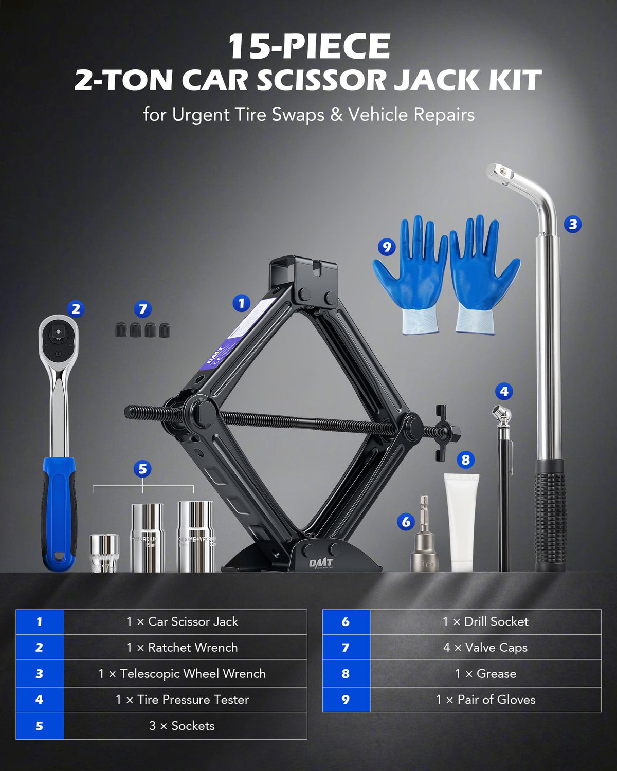 2 Ton Scissor Jack F71986