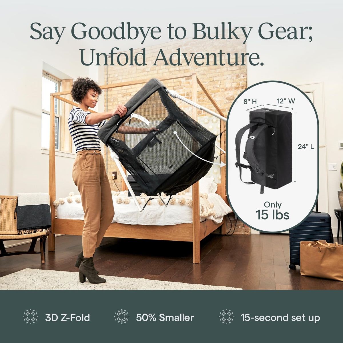 Travel Crib with Backpack Z36671