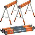 2 Pack Adjustable Folding Heavy Duty Sawhorse M789