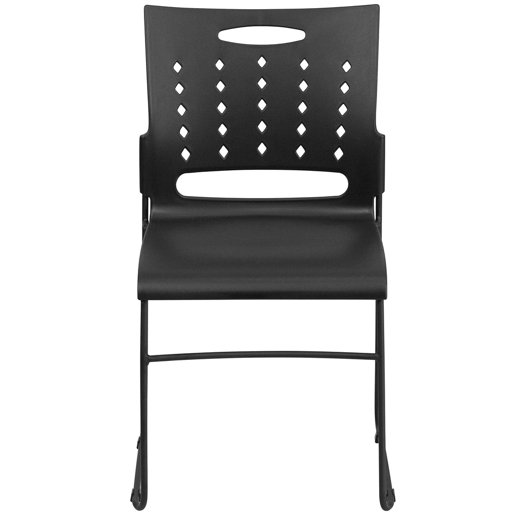 Black Stacking Chairs Set of 5 S702