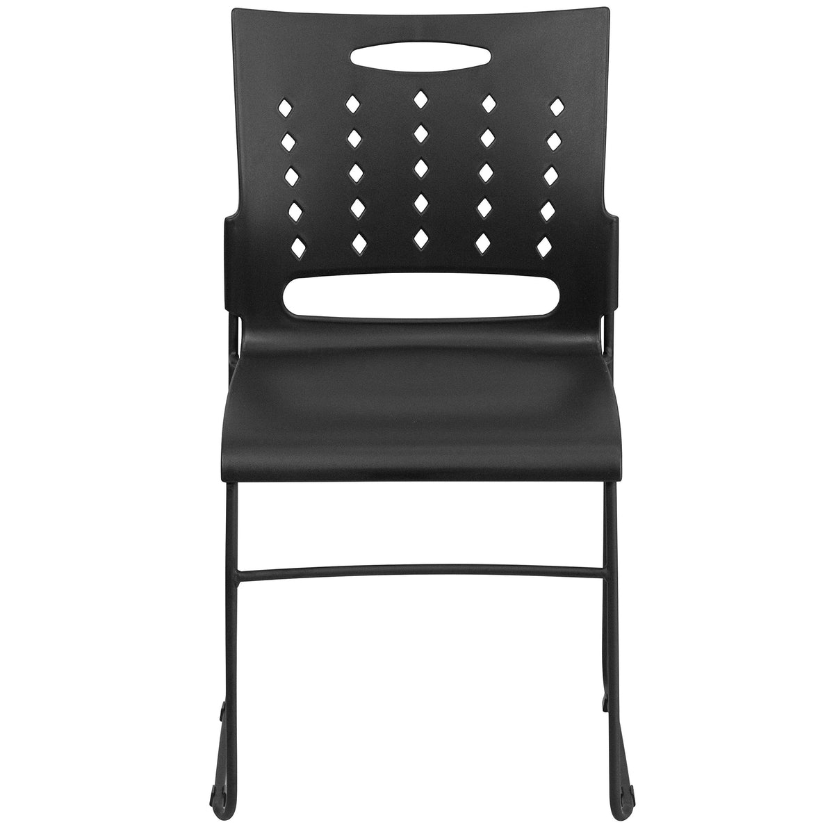 Black Stacking Chairs Set of 5 S702