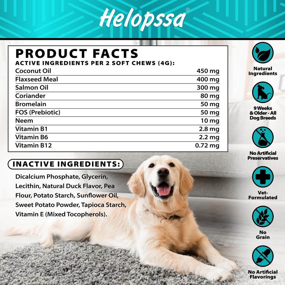Natural Flea & Tick Chews for Dogs G42769
