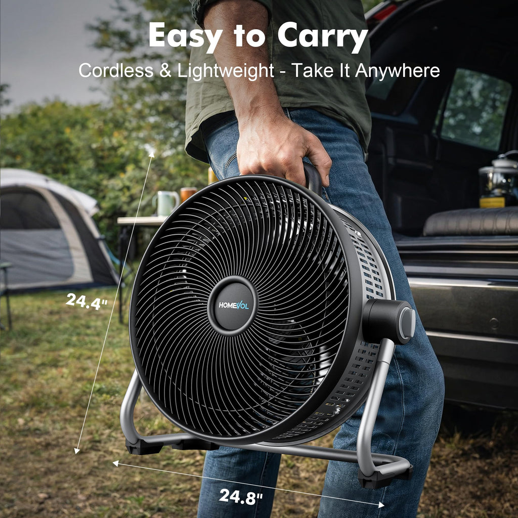 20 Inch Cordless Rechargeable Battery Powered Floor Fan B66257