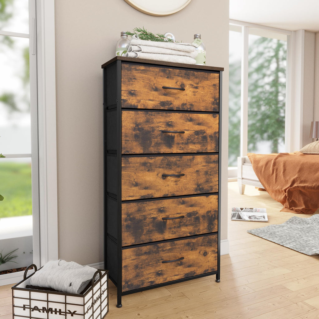 5 Drawer Fabric Dresser X290
