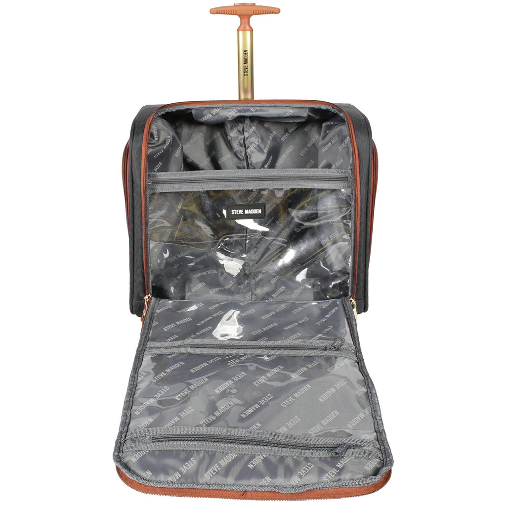 15 Inch Carry on Suitcase Black Q914