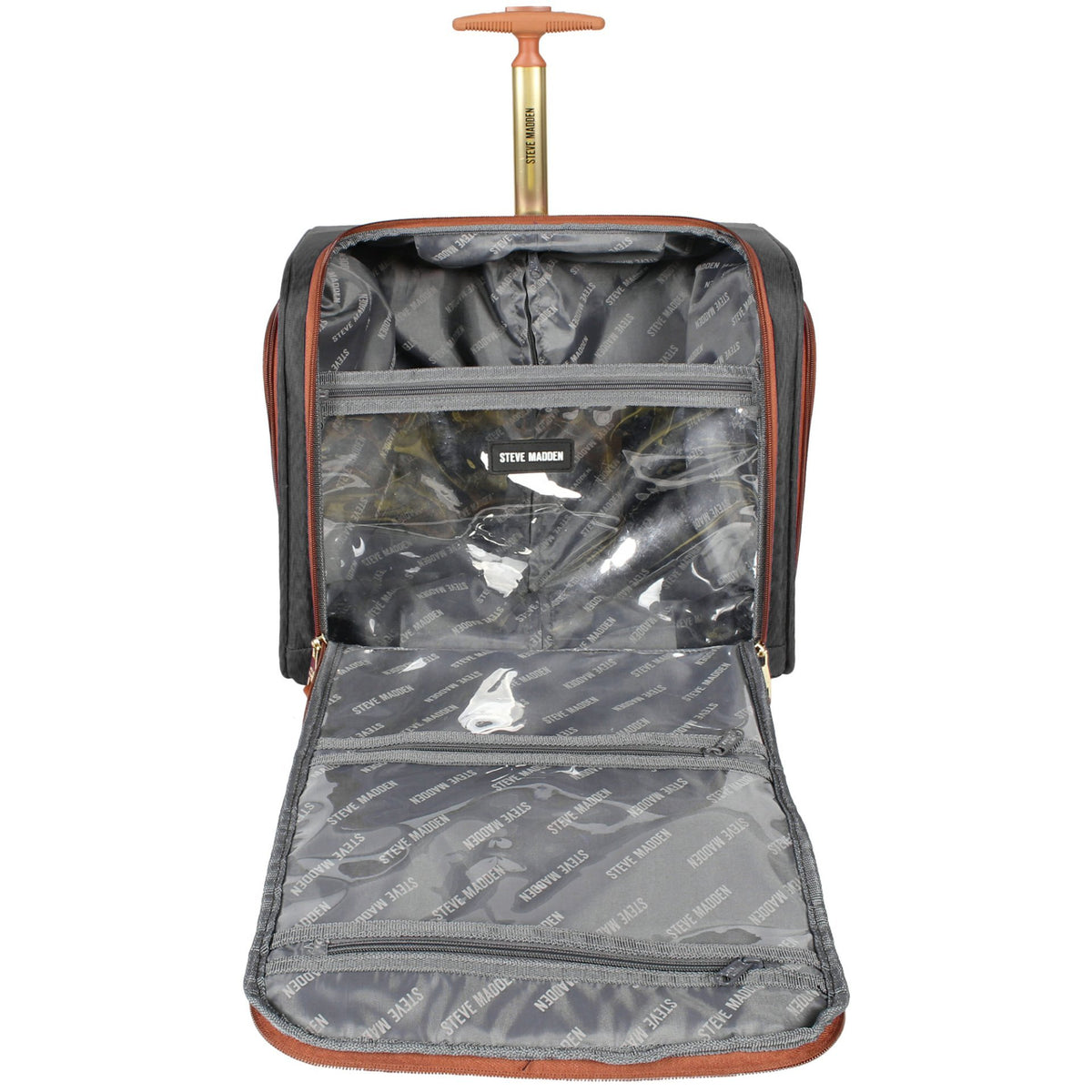 15 Inch Carry on Suitcase Black Q914