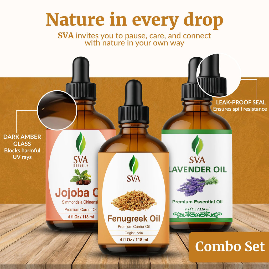 Fenugreek Lavender 4 Fl oz Glass Bottles with Droppers Q858