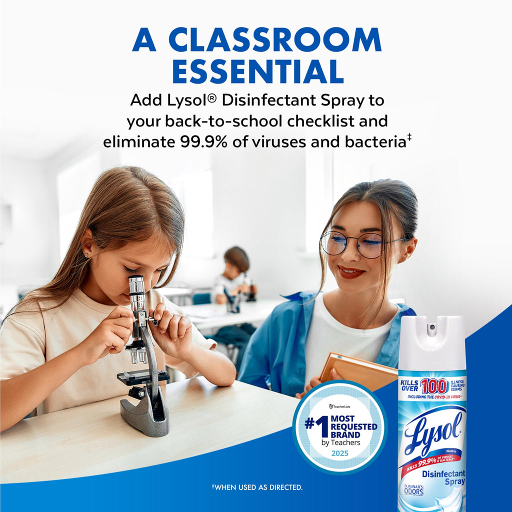 Disinfectant Spray Crisp Linen 19 oz 2 Pack U415873