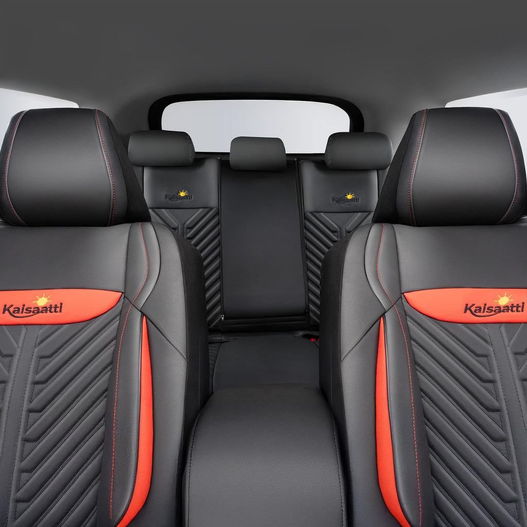 PU Leather Waterproof Car Seat Covers Full Set K712644