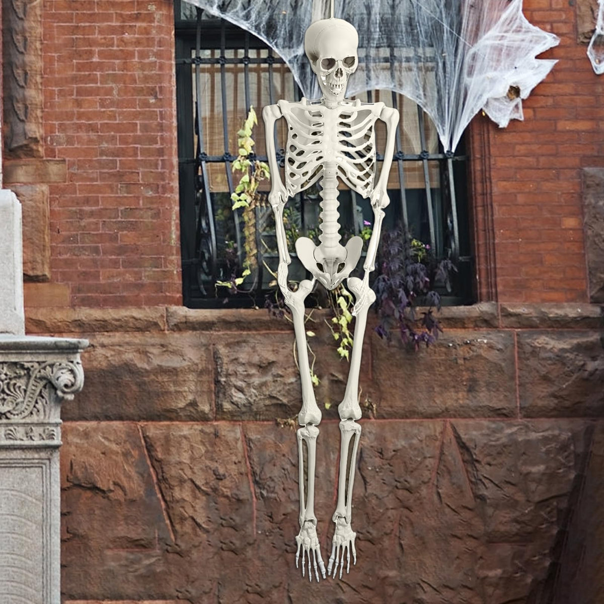 5.4ft Poseable Life Size Skeleton with Movable Joints U93990