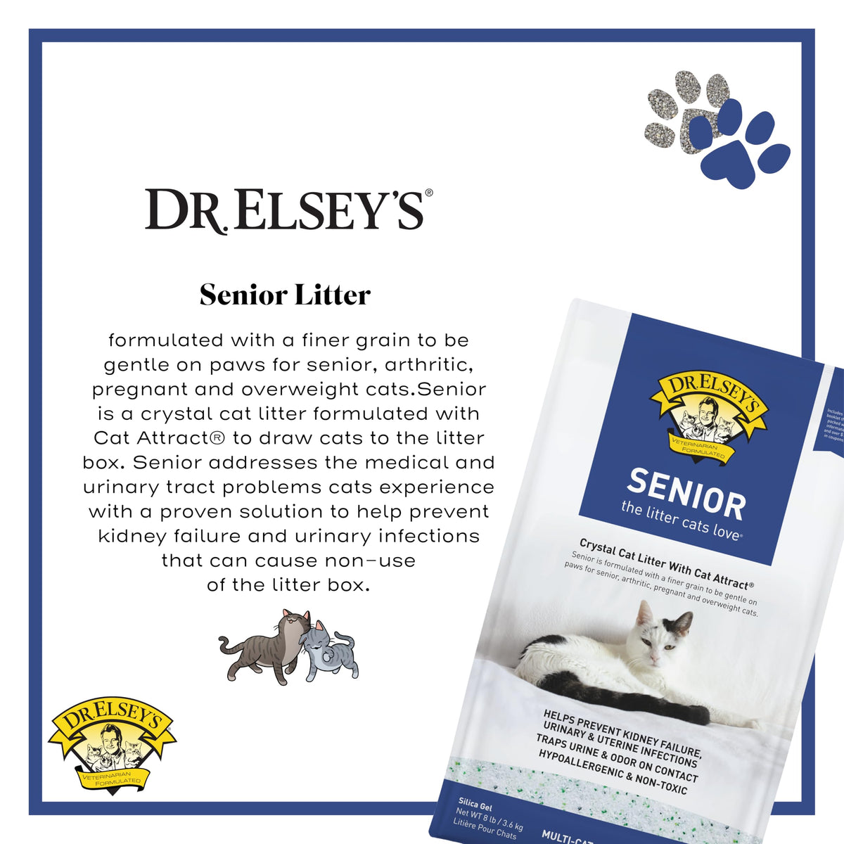 Senior Cat Litter 8lbs V5271