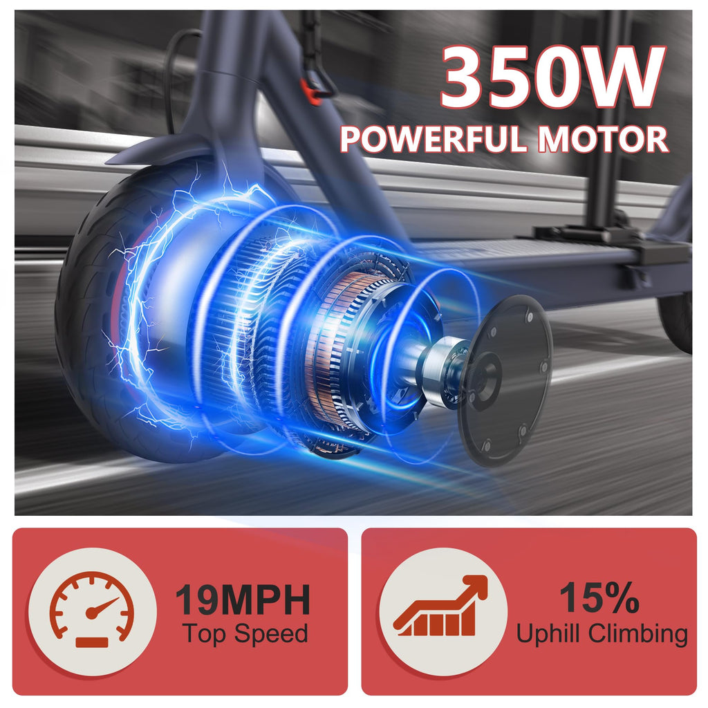 Electric Scooter with 350W/500W Motor, 19-20 MPH, Foldable A3063
