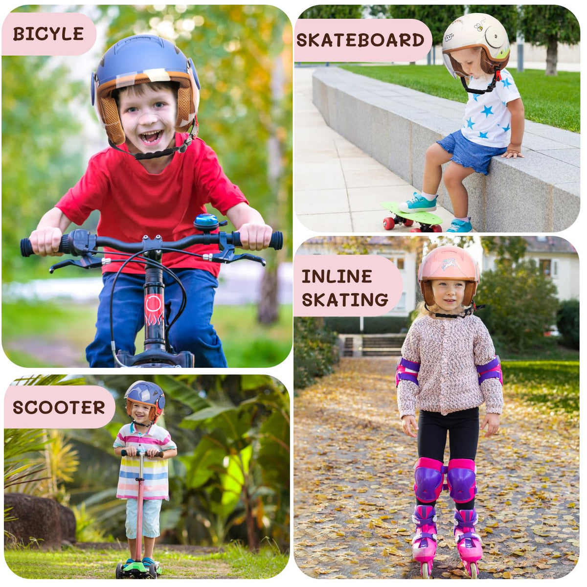 Kids 3/4 Open Face Motorcycle Helmet L9473