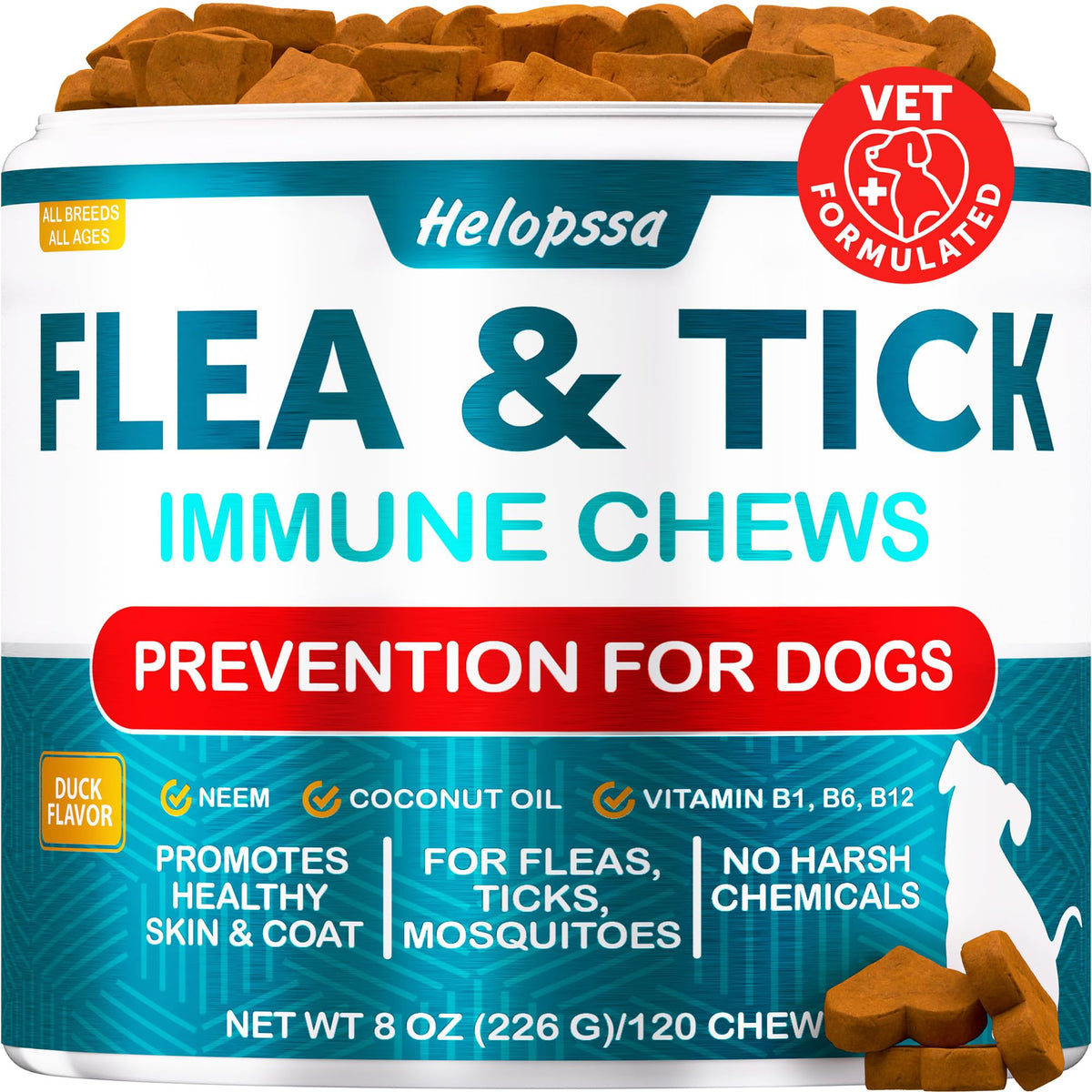 Natural Flea & Tick Chews for Dogs G42769