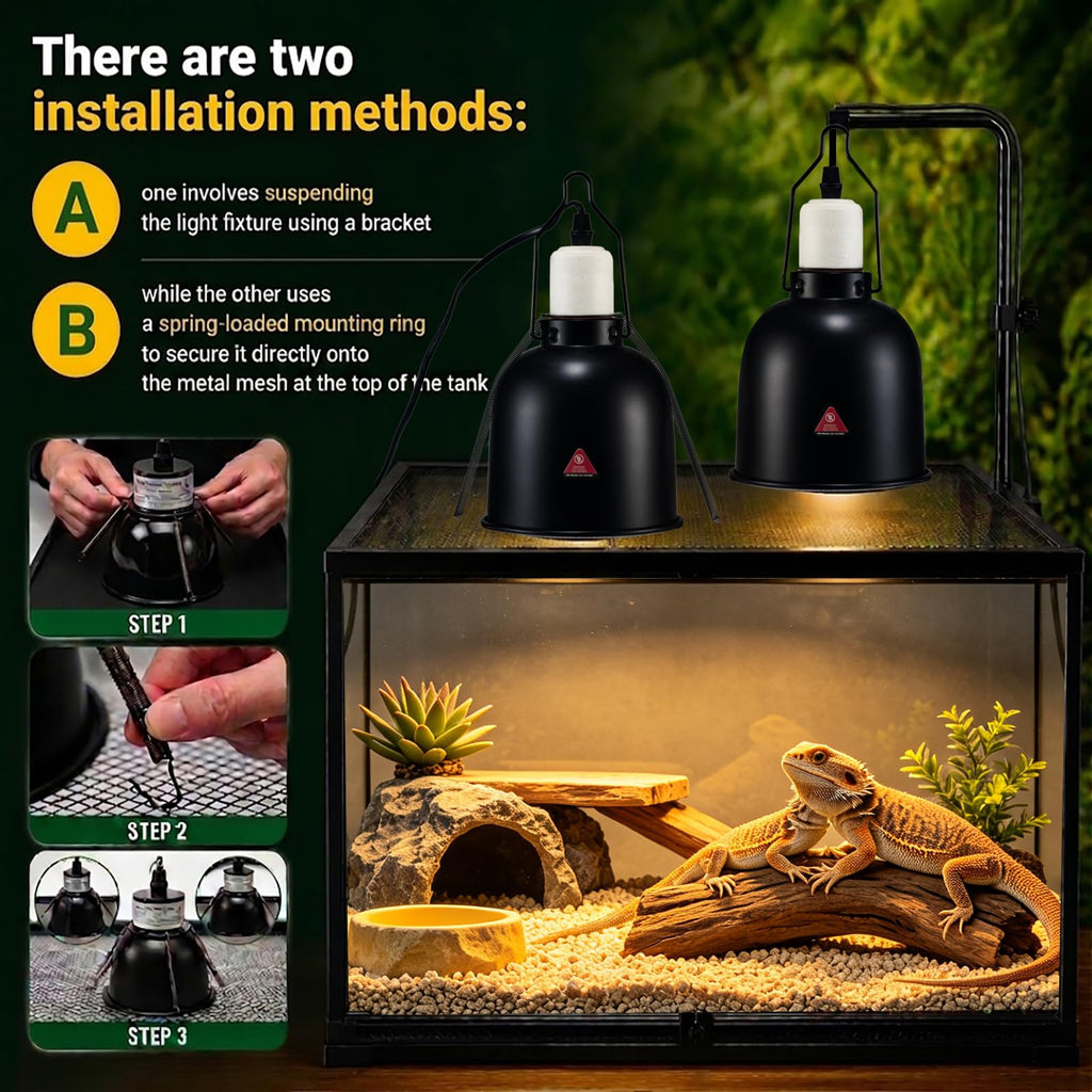 Ceramic Socket Reptile Heat Lamp Kit M7810