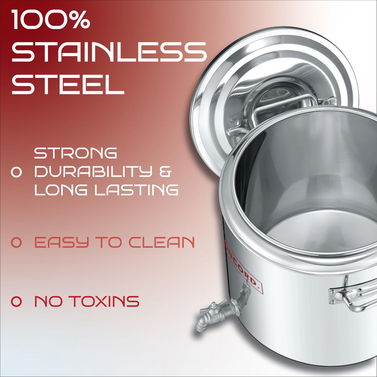 Stainless Steel Insulated Double Wall Stock Pot 40 Quart D795