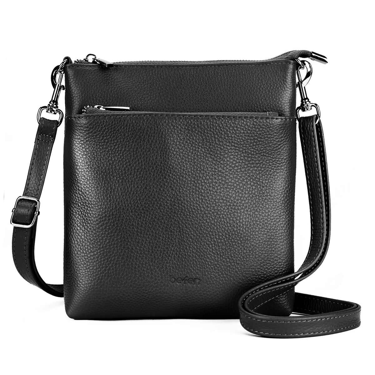 Genuine Leather Crossbody Purses with Adjustable Shoulder Strap O742