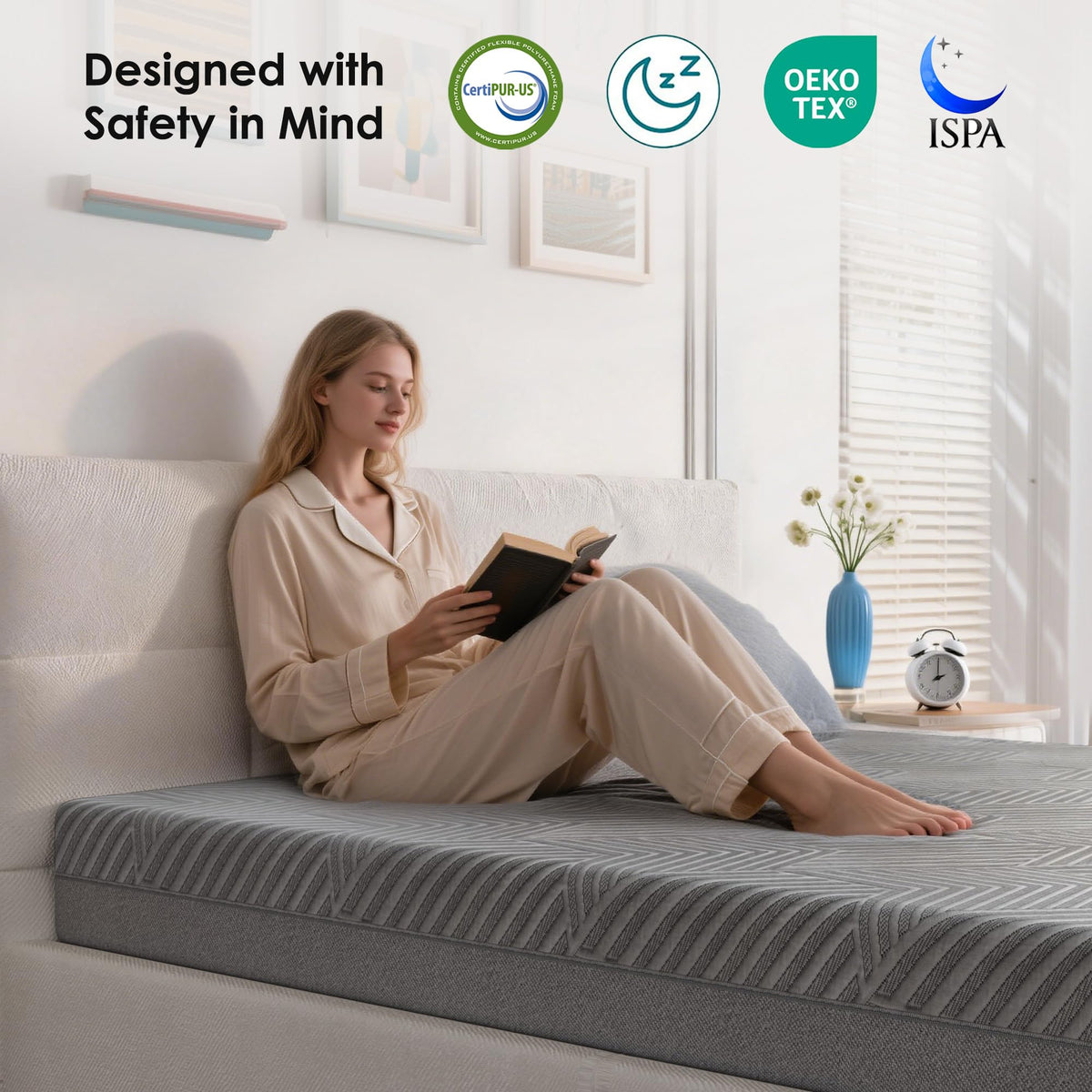 5 Inch Twin Size Medium Firm Memory Foam Mattress F402