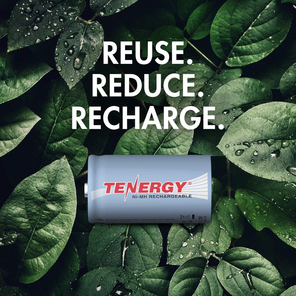 D Rechargeable Batteries 10000mAh NiMH 8-Pack J795
