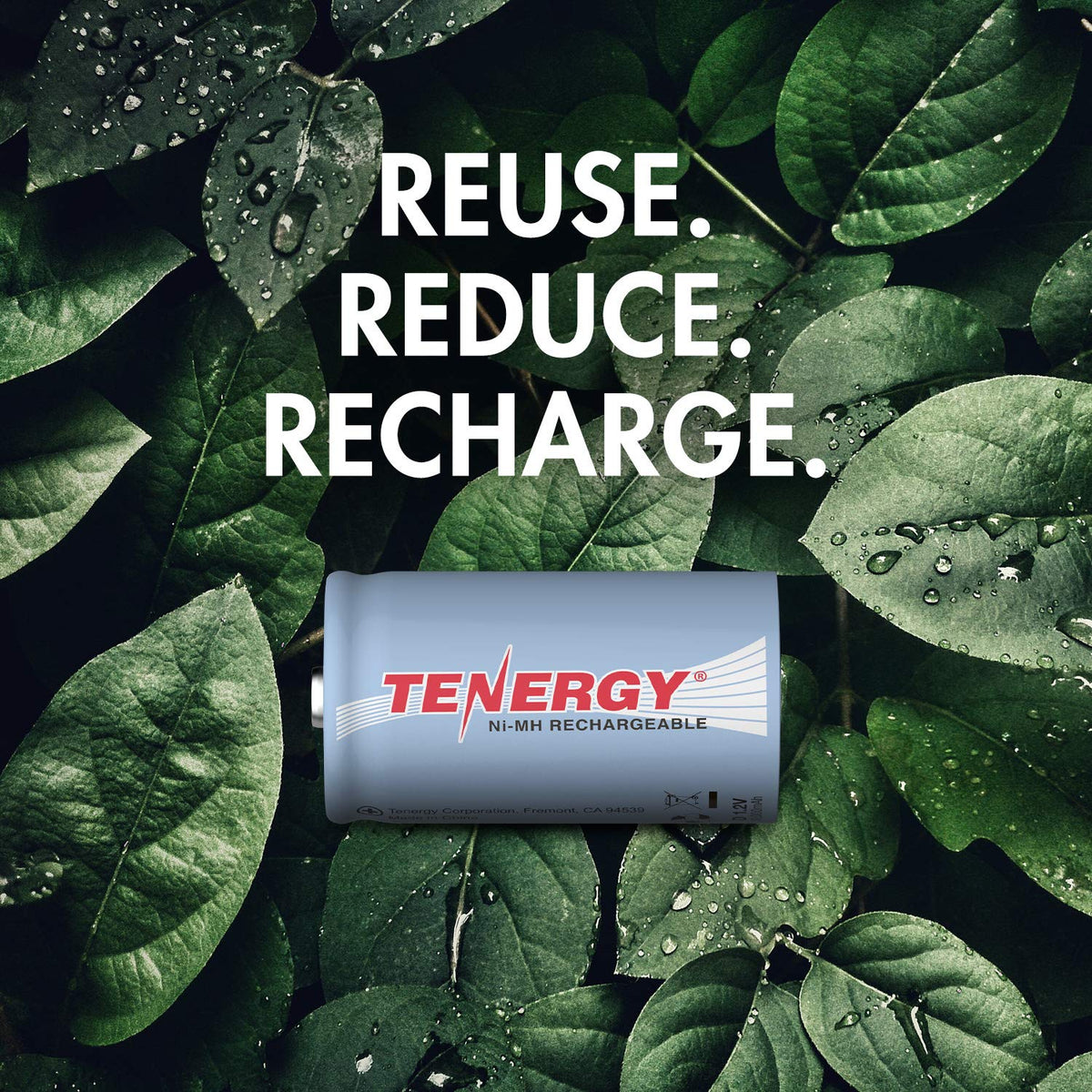 D Rechargeable Batteries 10000mAh NiMH 8-Pack J795