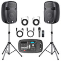 10" 600W Powered PA System with 8-Channel Mixer E9833