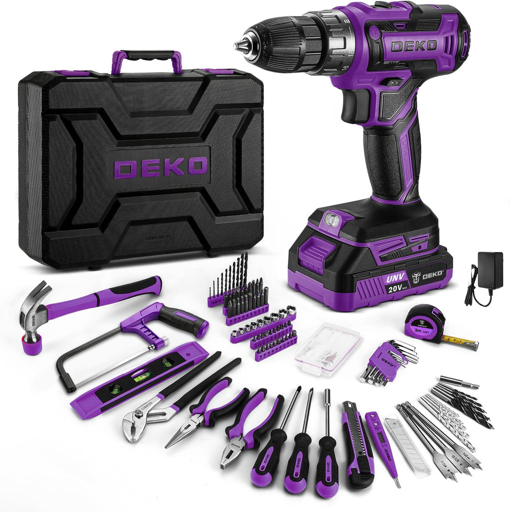 20V Cordless Power Drill Tool Kit Set with Battery C251