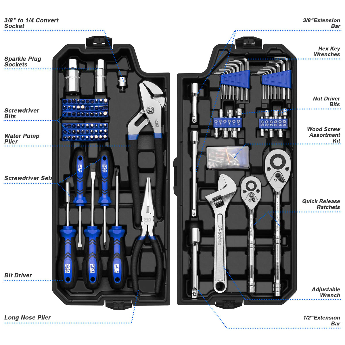 240-Piece Mechanics Tool Set T251512