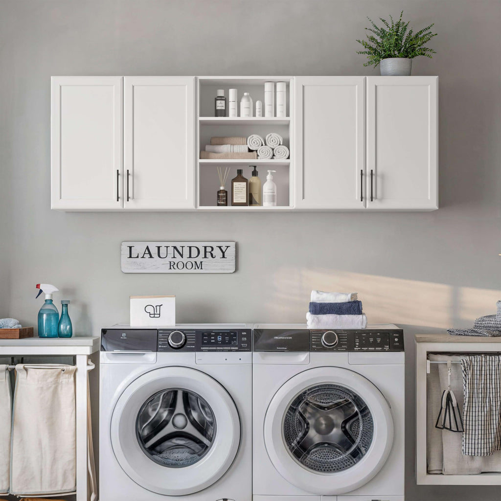 White Wooden Wall Cabinet F423