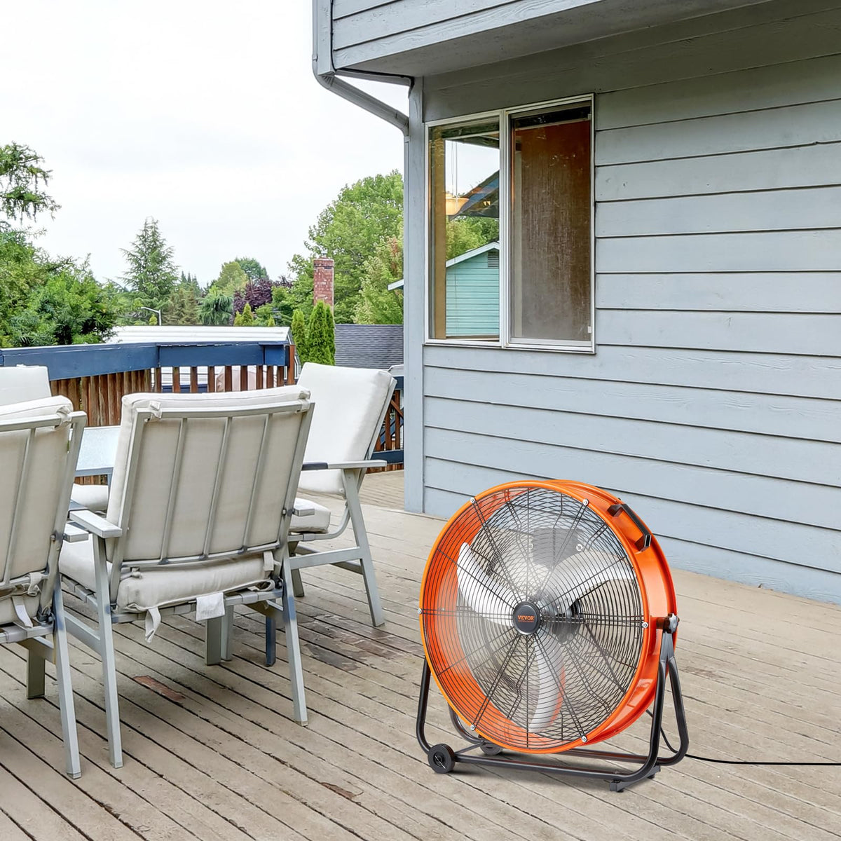 24" High Velocity 3-Speed Industrial Drum Fan P296629