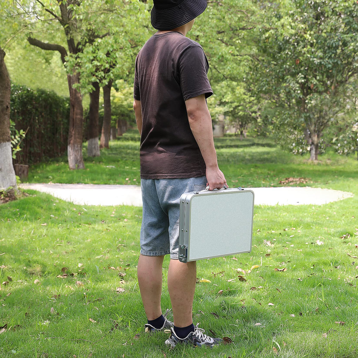 Folding Camping Table with Adjustable Legs Q152451