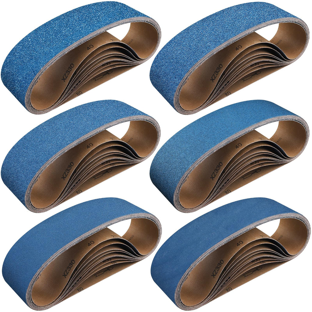 4 x 36 Inch Zirconia Sanding Belts 40-400 Grit W24534