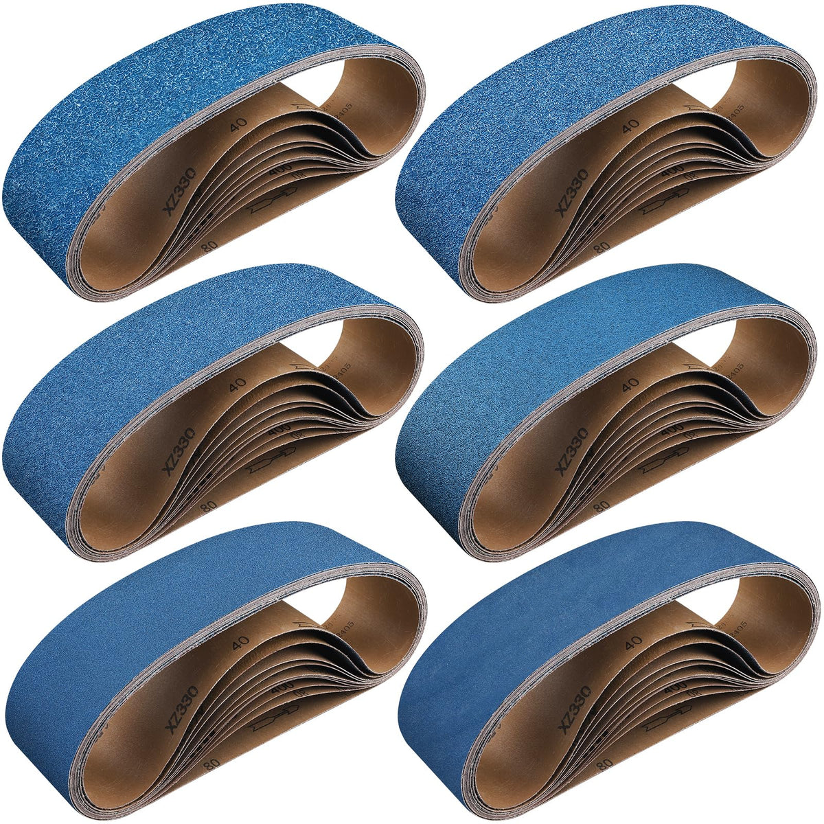 4 x 36 Inch Zirconia Sanding Belts 40-400 Grit W24534